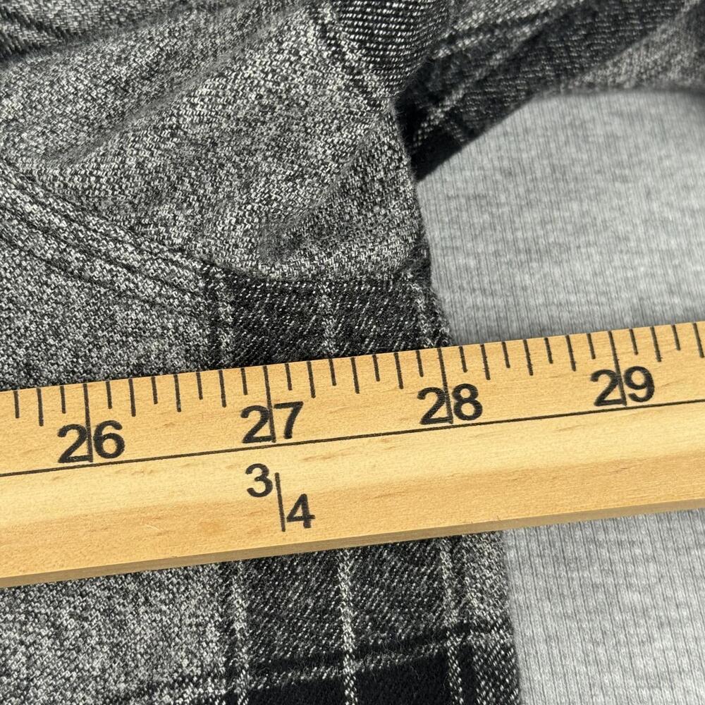 NWOT Carhartt Men's Loose Fit Flannel Plaid Casual Shirt 2XL Gray and Black - Picture 9 of 12